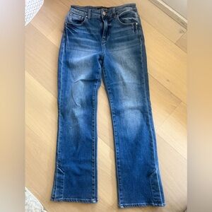 Risen Lydia High Rise Bootcut Side Slit Jeans - size 26